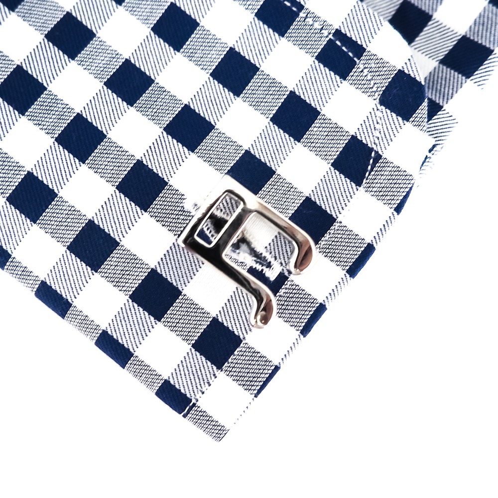 Stříbrný set - spona na kravatu a manžetové knoflíčky Houslový klíč a noty 