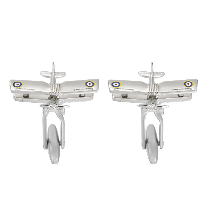 Manžetové knoflíčky Letadlo dvouplošník RAF