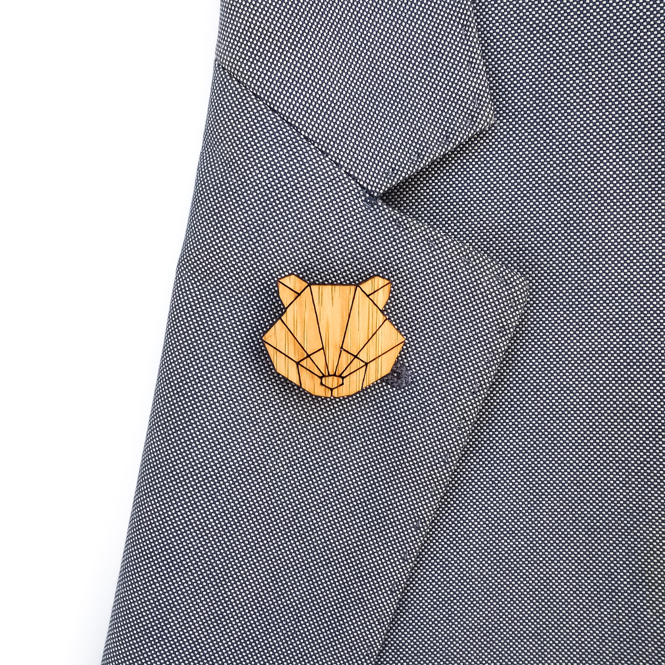 Dřevěná brož Panda 