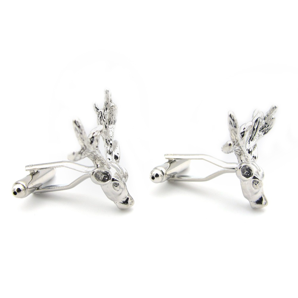 Manžetové knoflíčky Jelen paroží stříbrné 