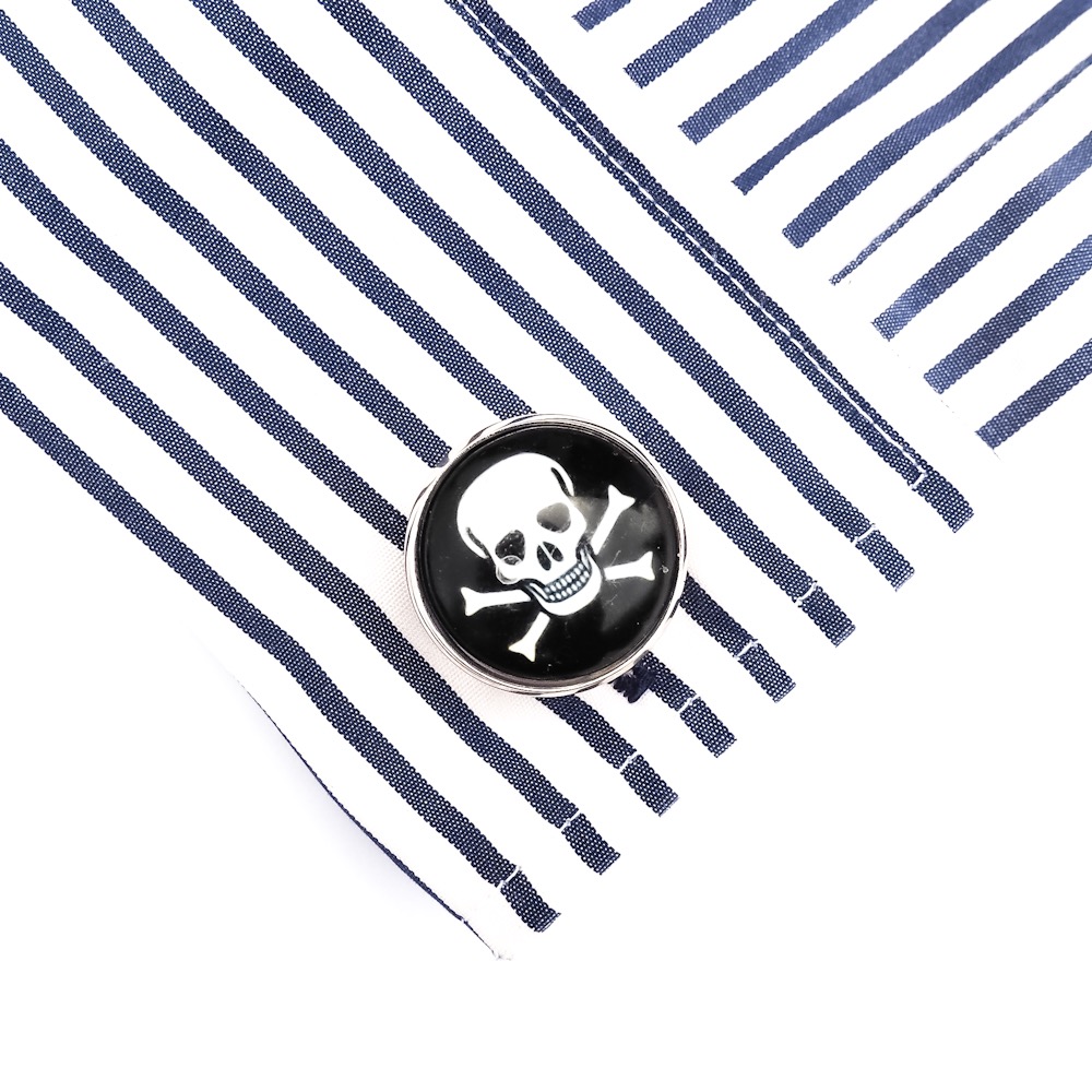 Manžetové knoflíčky Piráti round 