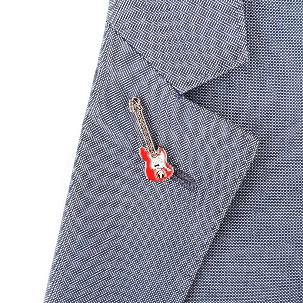 Brož Elektronická kytara červená 