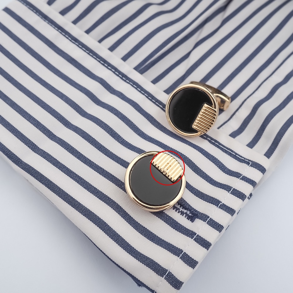 Manžetové knoflíčky Black button - II. jakost 