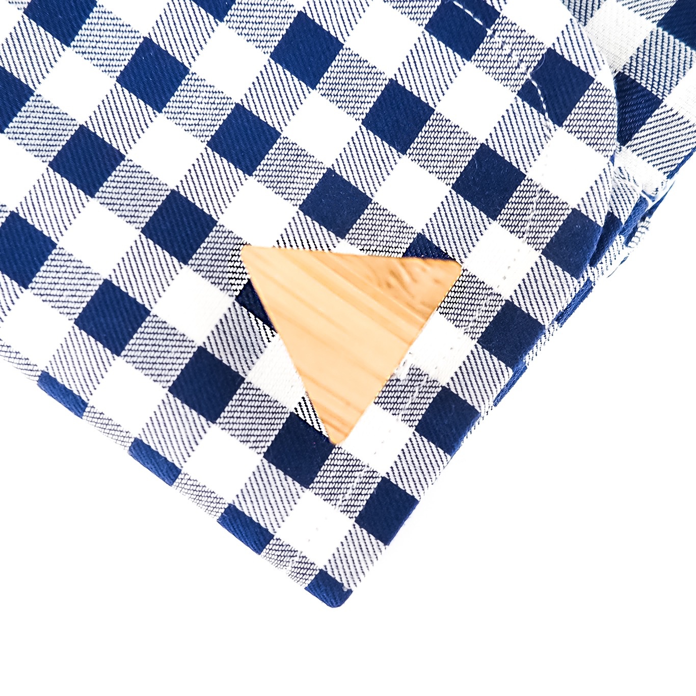 Dřevěný set - spona na kravatu a manžetové knoflíčky Trojúhelník 