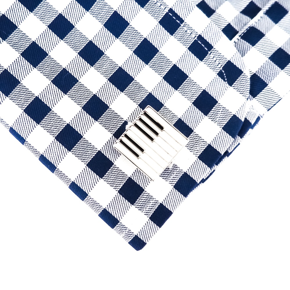 Manžetové knoflíčky Piano klávesy stříbrné 