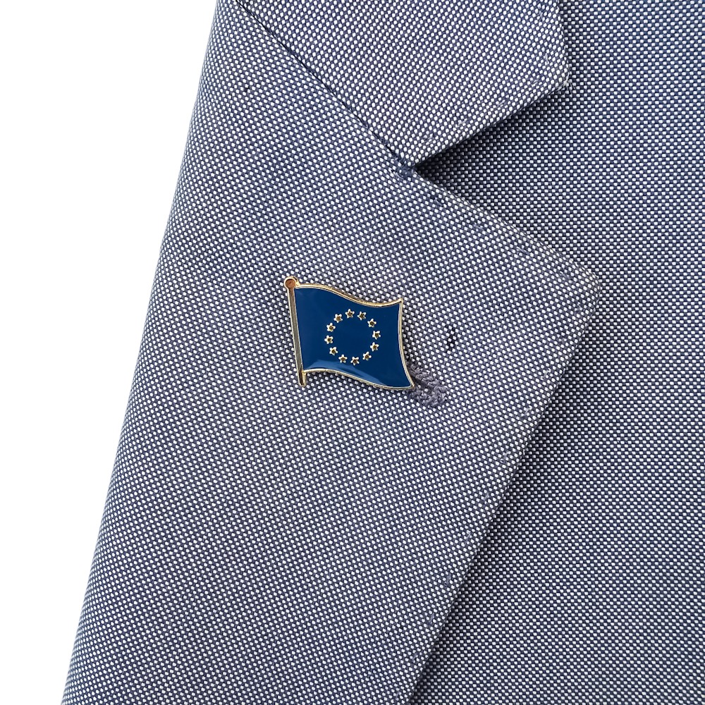 Zlatá brož Vlajka EU 