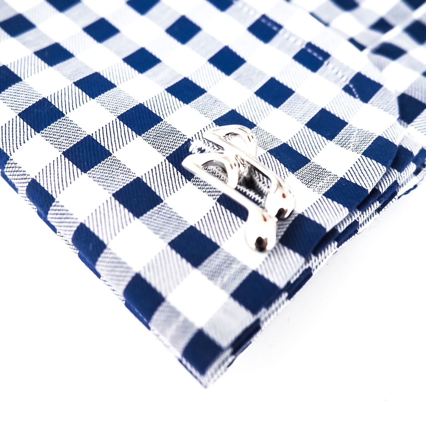 Sset - spona na kravatu a manžetové knoflíčky Trubka a osminové noty 