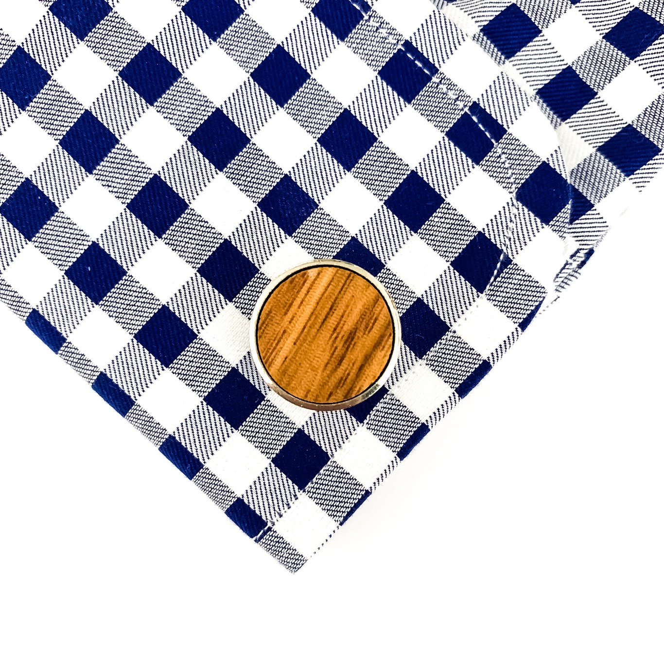 Dřevěný set - spona na kravatu a manžetové knoflíčky Wood zebrano 