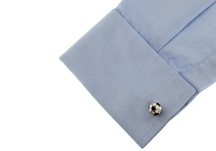 Manžetové knoflíčky Fotbalový míč kulatý 