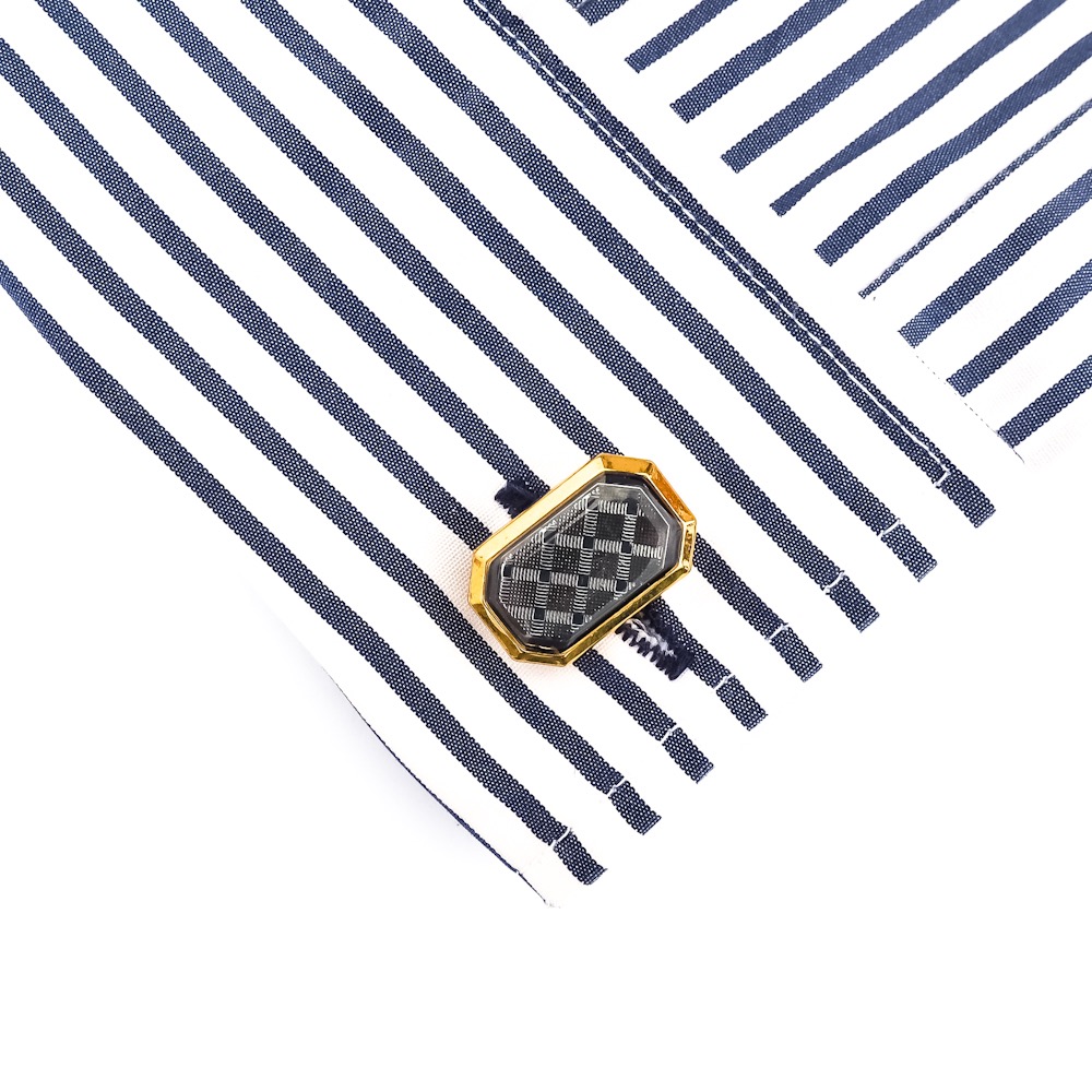 Manžetové knoflíčky Fashion Mřížka II. jakost