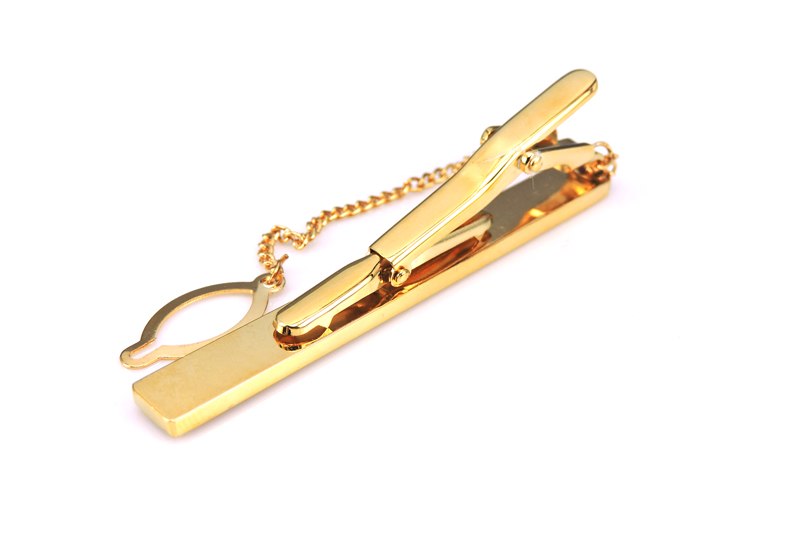 Zlatá spona na kravatu Cord 