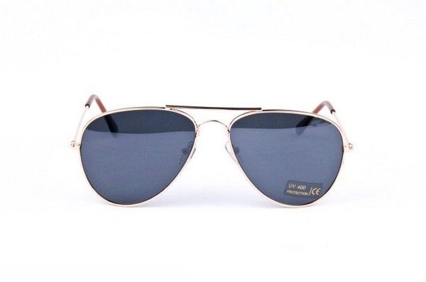Zlaté sluneční brýle Aviator 