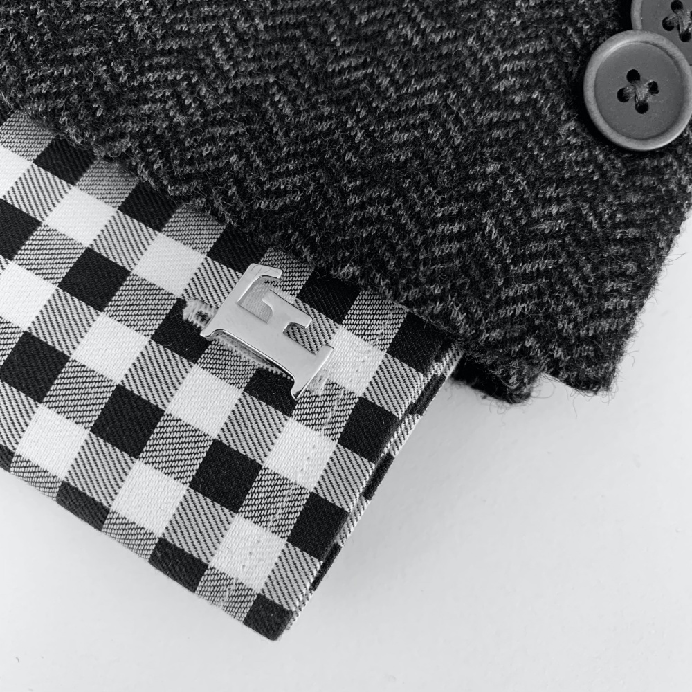 Manžetový knoflíček Iniciál F - malý 