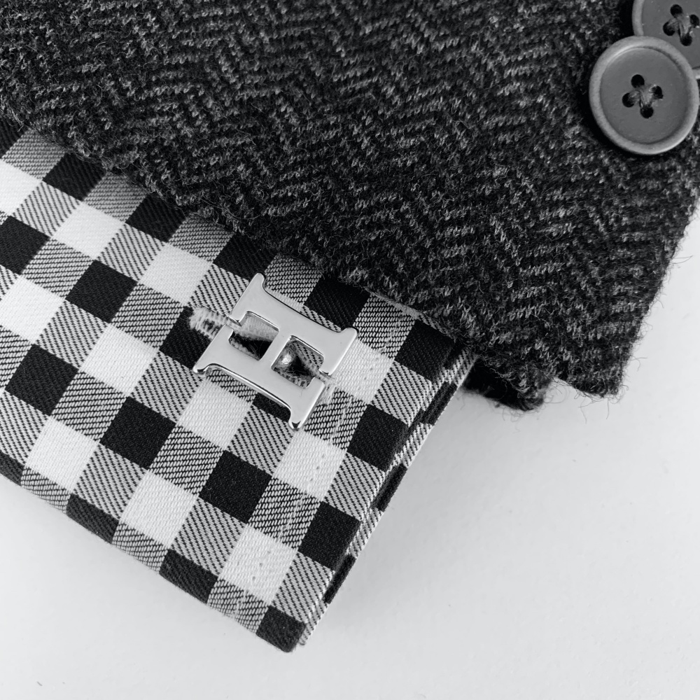 Manžetový knoflíček Iniciál H - malý 