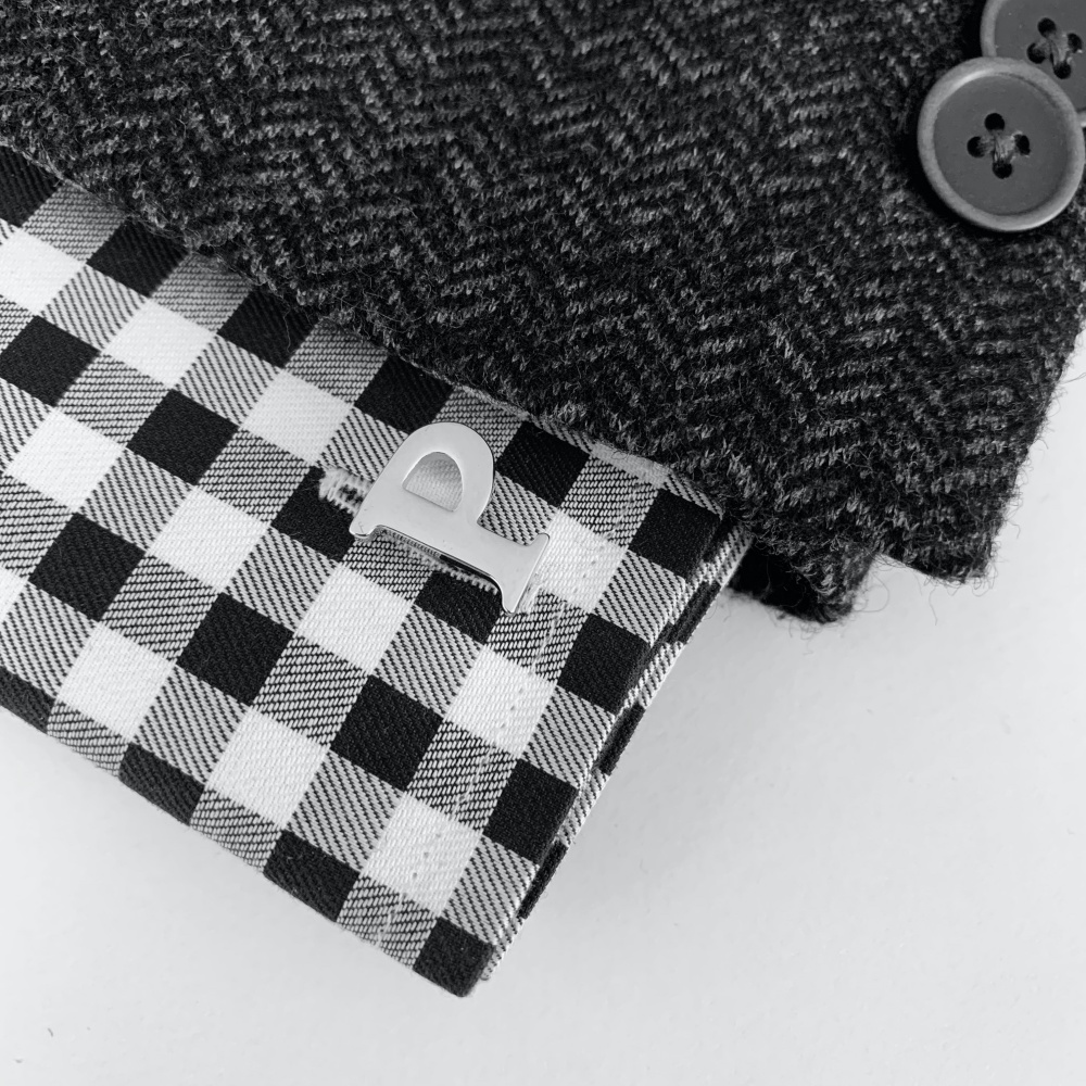 Manžetový knoflíček Iniciál P - malý 