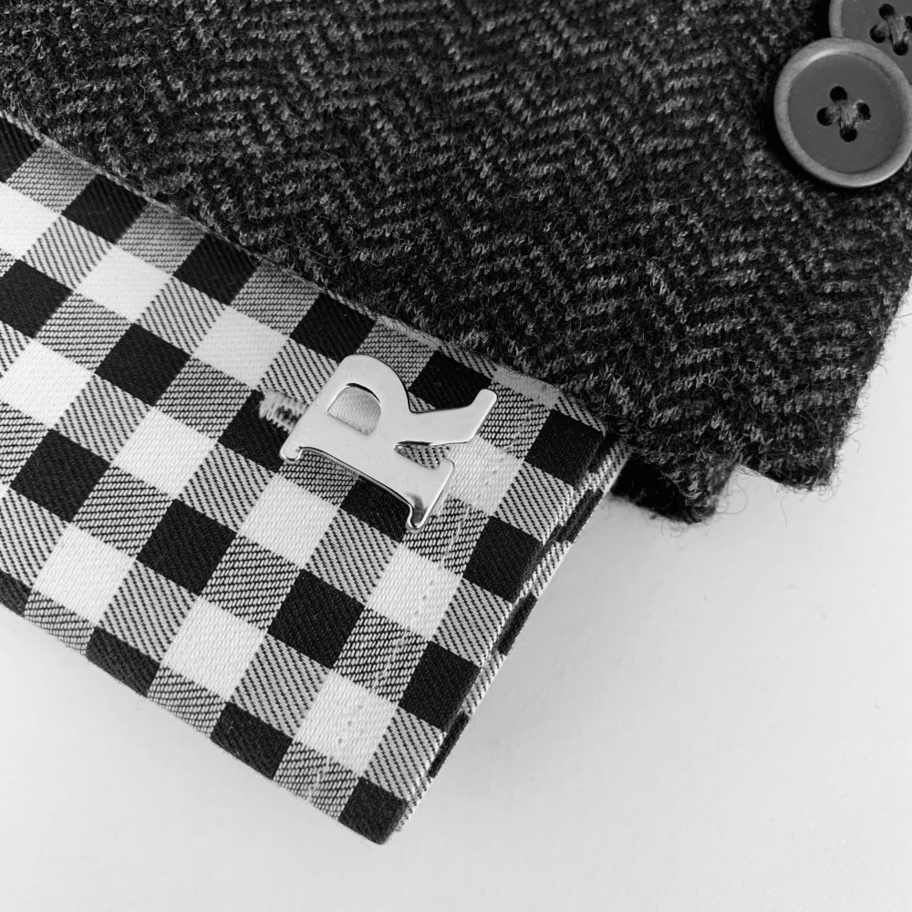 Manžetový knoflíček Iniciál R - malý 