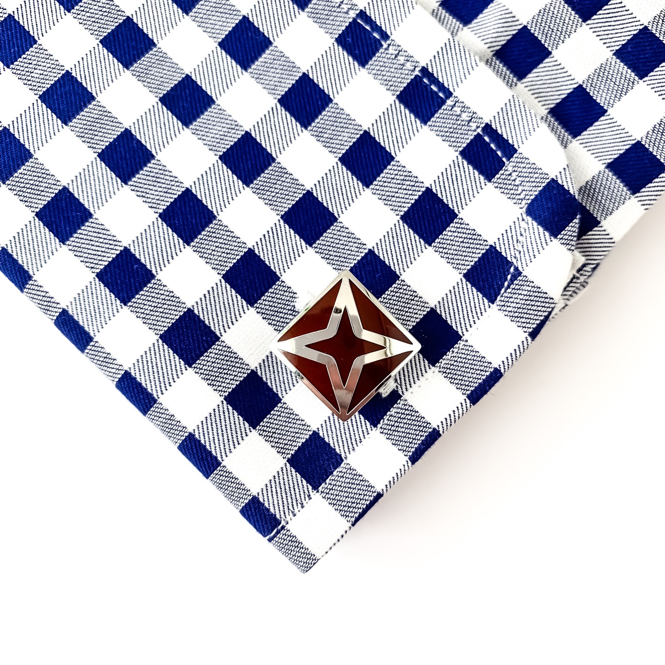 Manžetové knoflíčky Brown Stars 