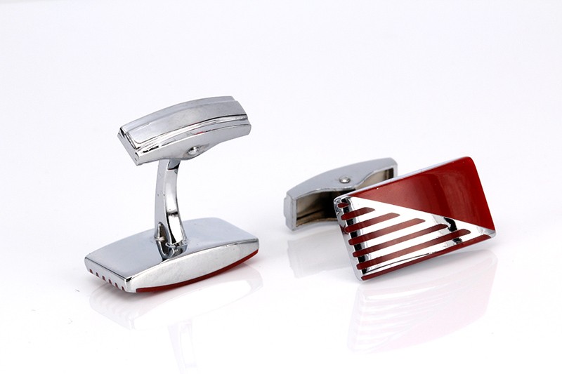 Manžetové knoflíčky Brown Halfstripes 