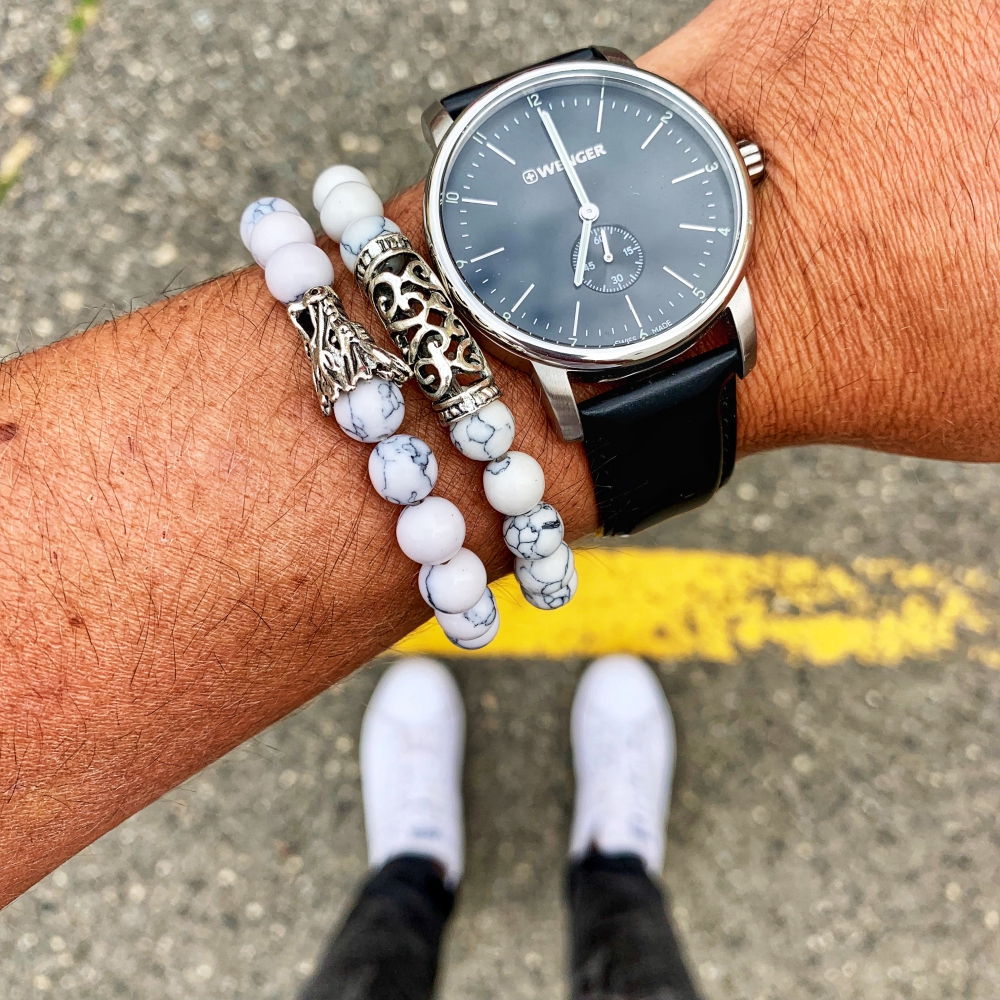 Bílý set náramek Drak