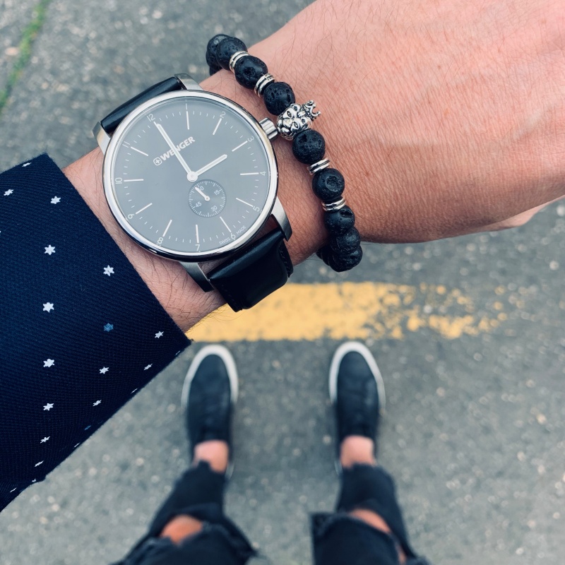 Černý náramek Lví král - láva 