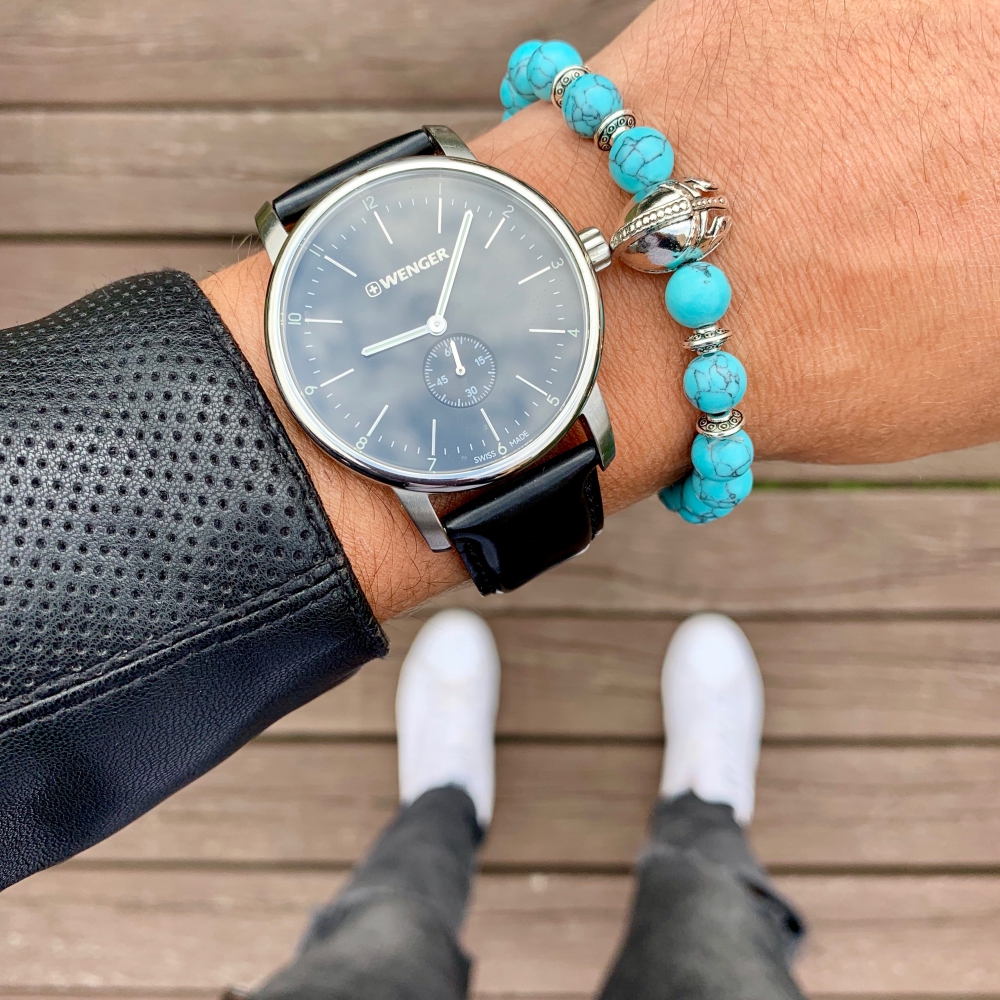 Tyrkysovo - stříbrný náramek Sparta bojovník 