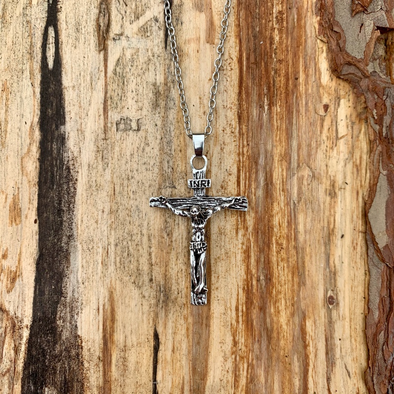 Stříbrný Růženec INRI 