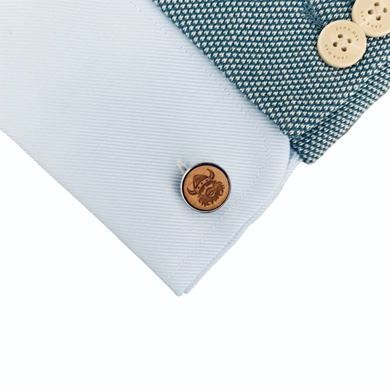 Dřevěné manžetové knoflíčky Viking 