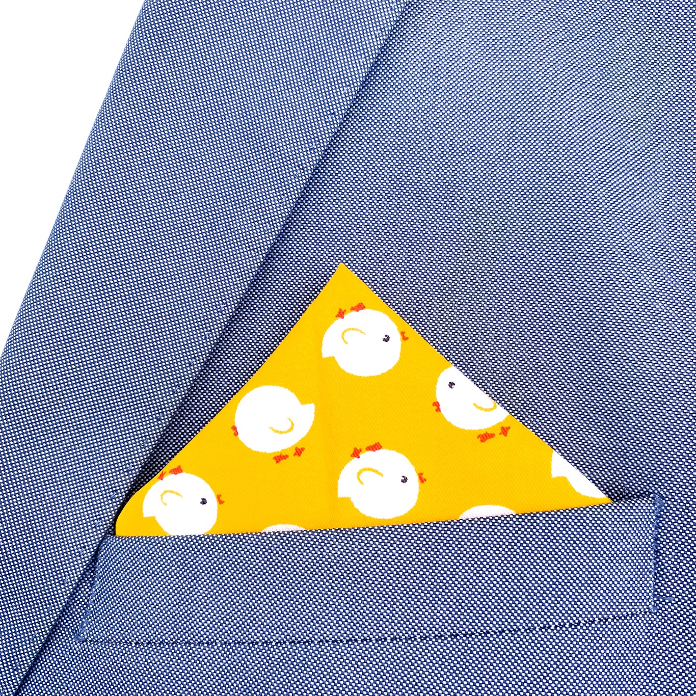 Žlutý kapesník do saka Kuře 