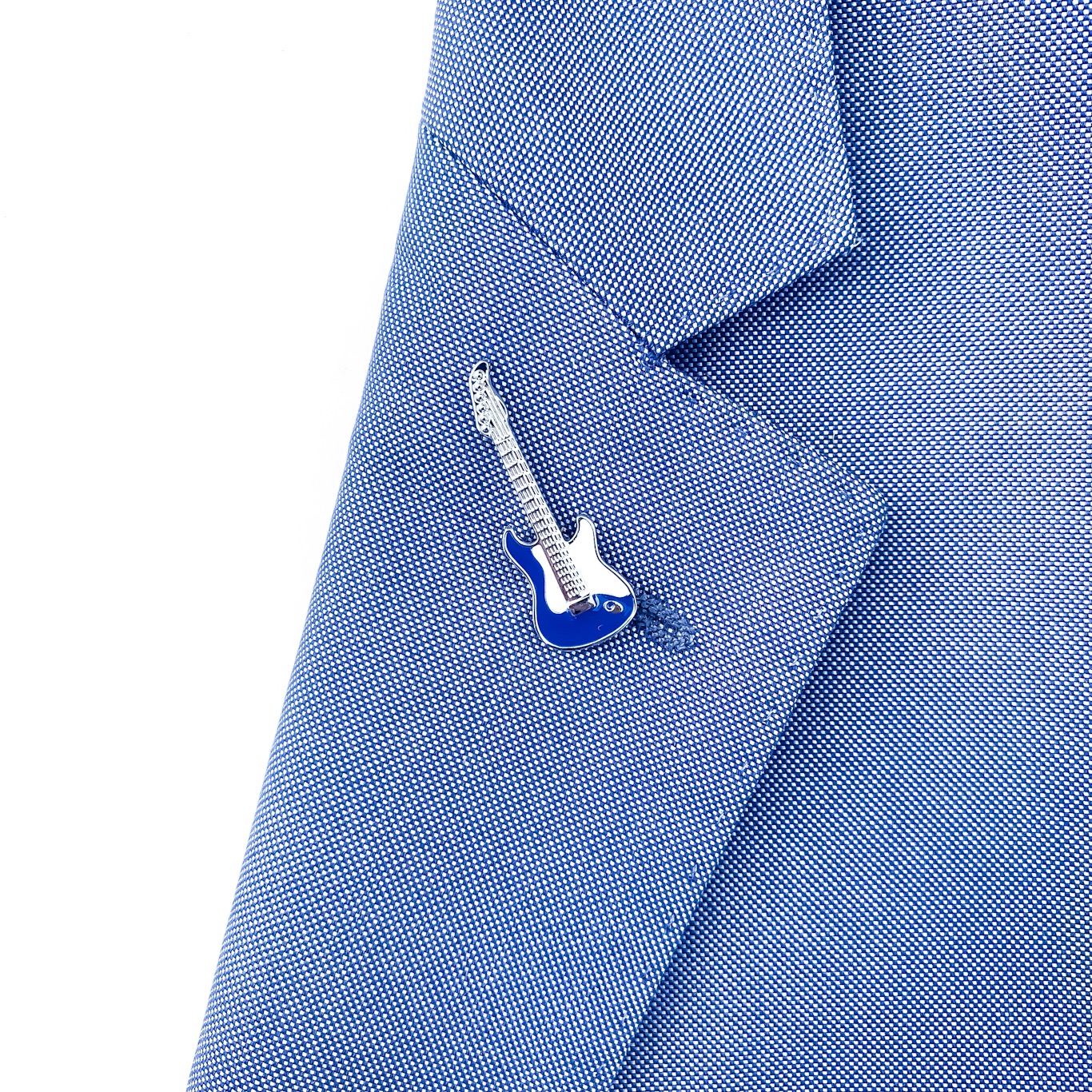 Brož Elektronická kytara modrá 