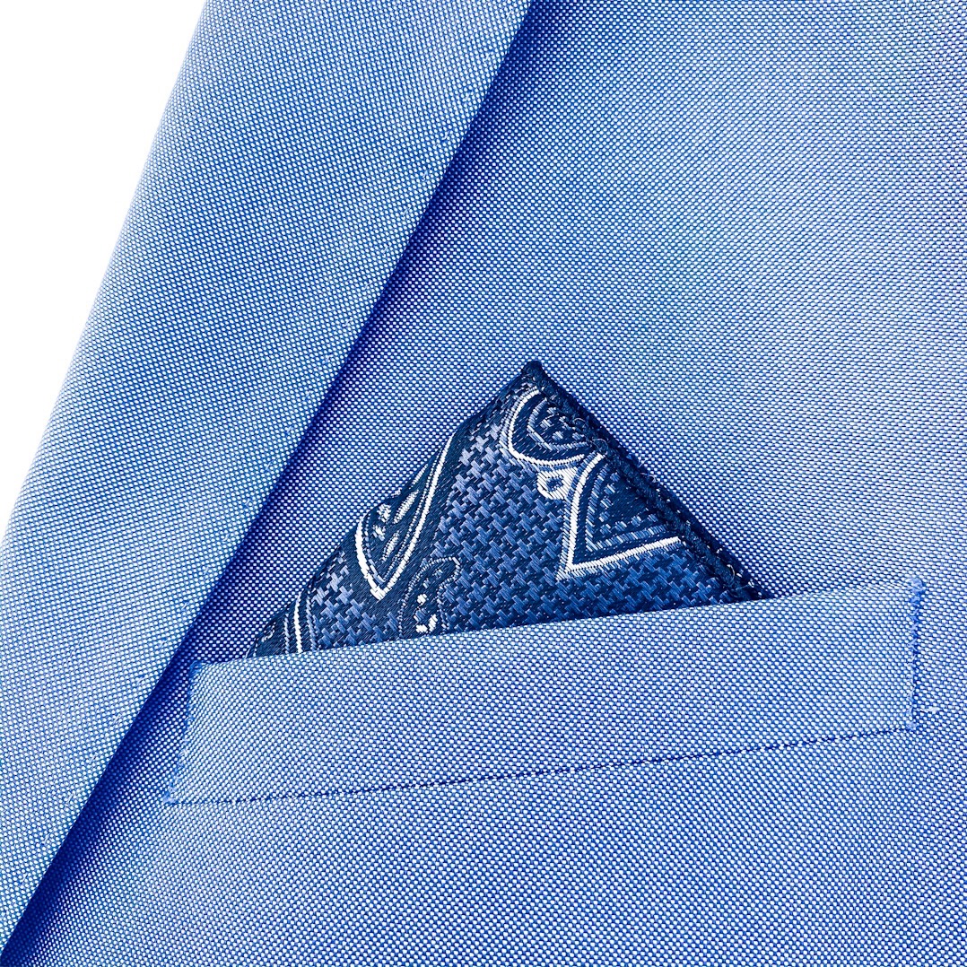 Černo - šedý set kravata, kapesník a manžetové knoflíčky Abstrakt