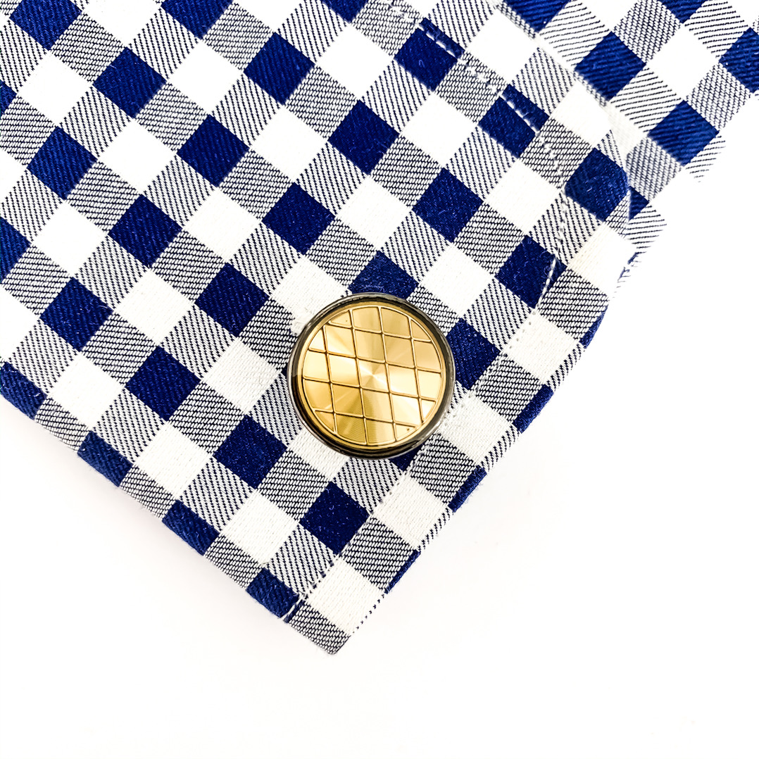 Manžetové knoflíčky Gunmetal grill