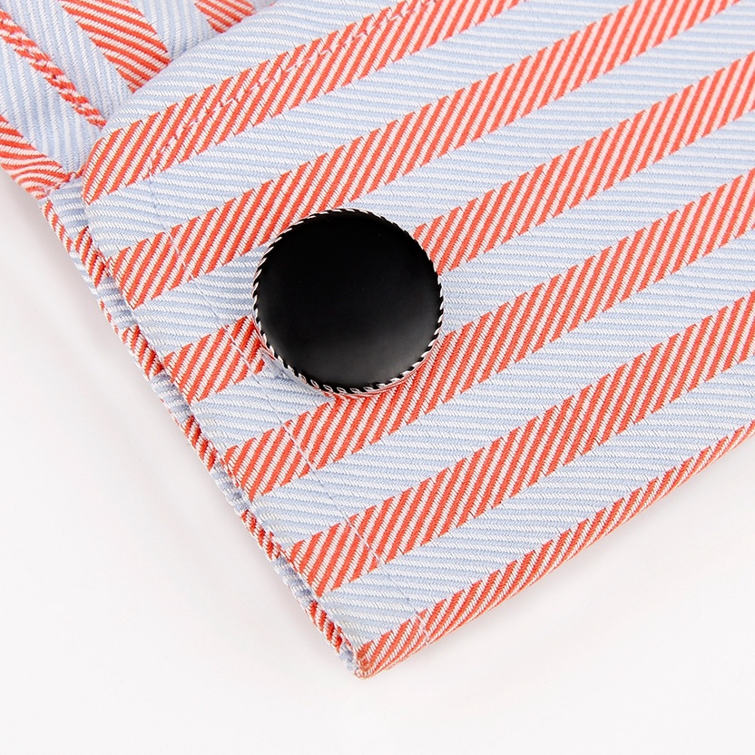 Manžetové knoflíčky Black rotary