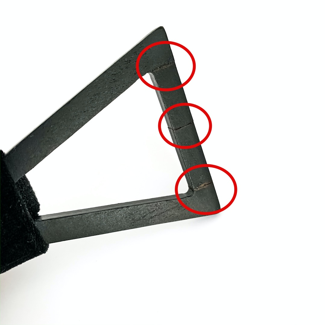 Dřevěný pánský motýlek Vrtule černý semiš - II. jakost 