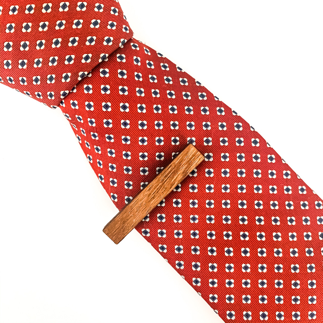Dřevěná spona na kravatu Wood Brown 