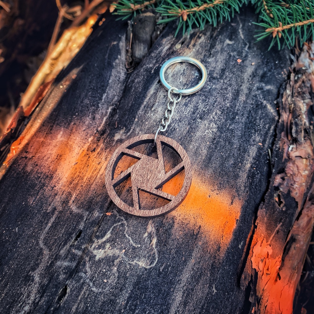 Dřevěná klíčenka Kolo 