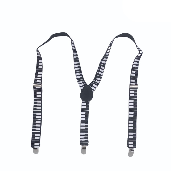 Černé kšandy Piano - klávesy 