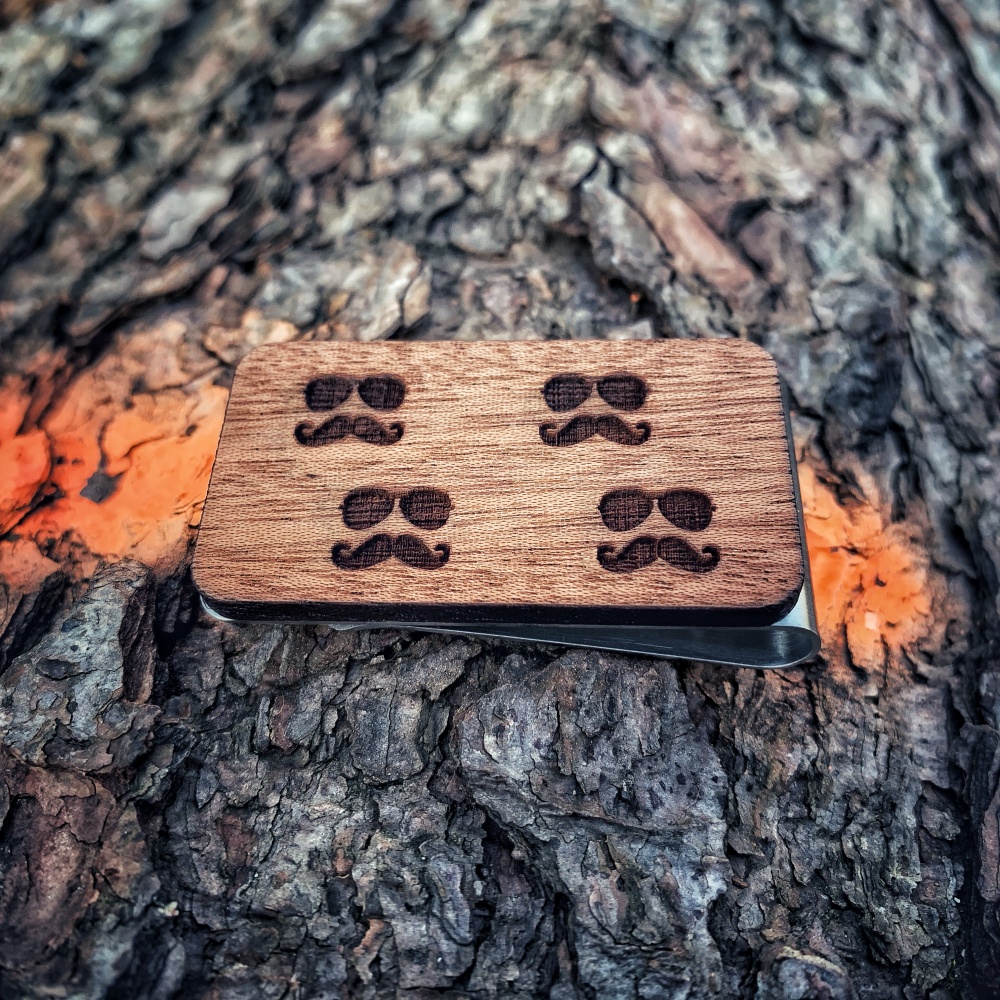 Dřevěná spona na peníze Wood Gentleman 