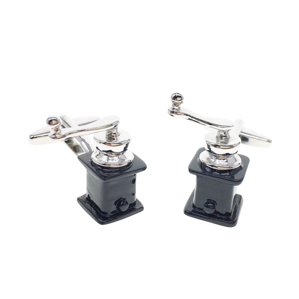 Manžetové knoflíčky Ruční mlýnek na kávu 