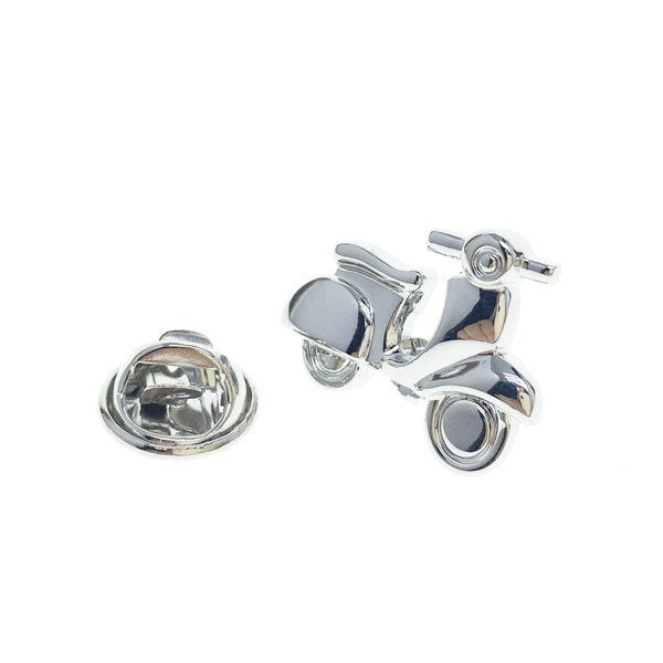 Brož do saka Skútr - stříbrný 