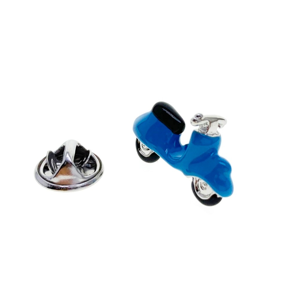 Brož do saka Skútr - modrý 