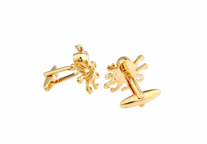 Manžetové knoflíčky Chobotnice zlatá