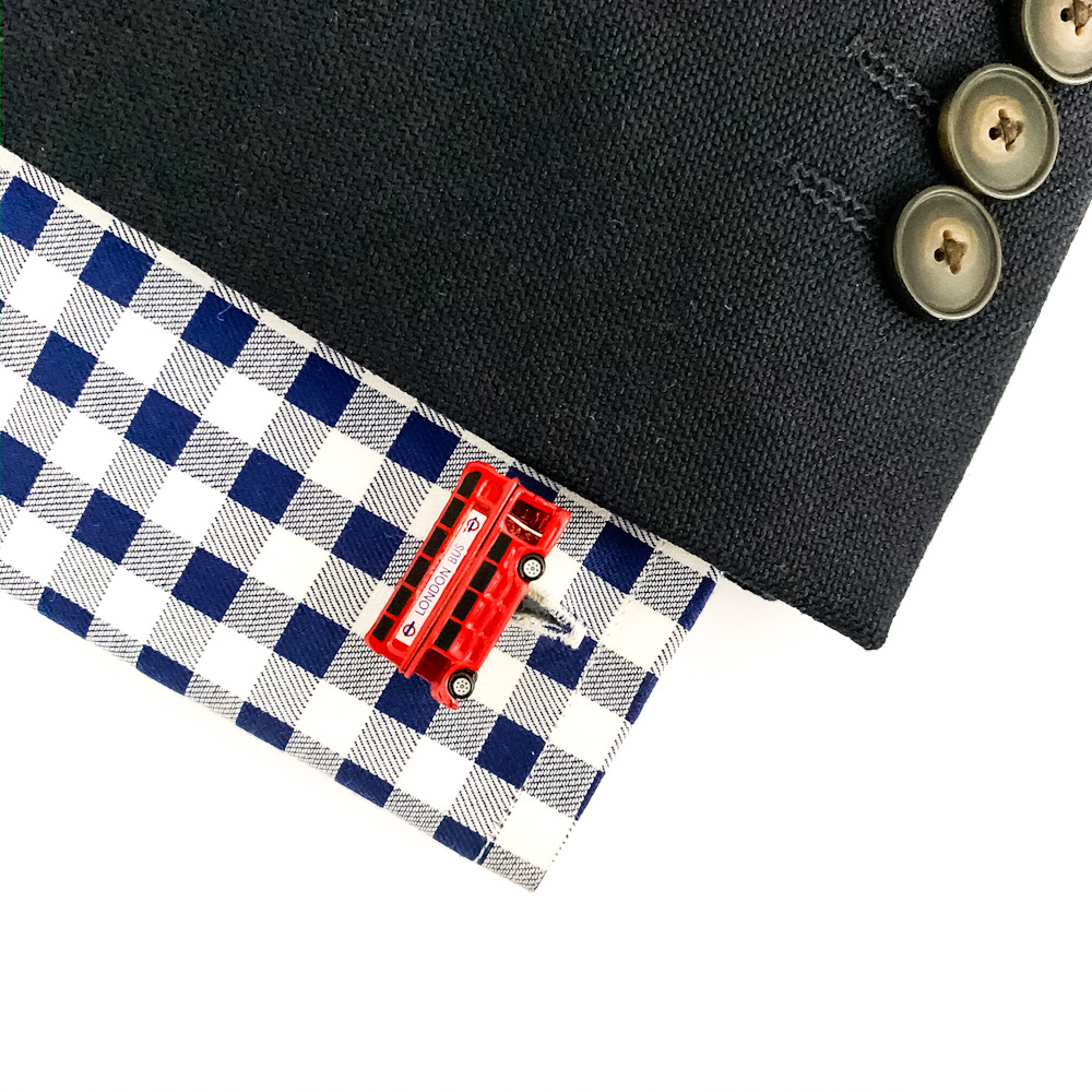 Manžetové knoflíčky Londýnský autobus