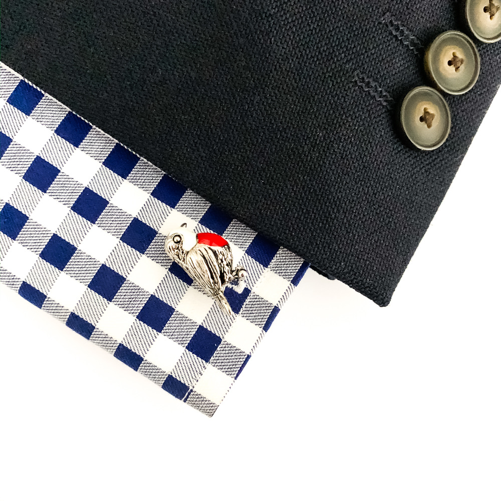 Manžetové knoflíčky Pták - stehlík 