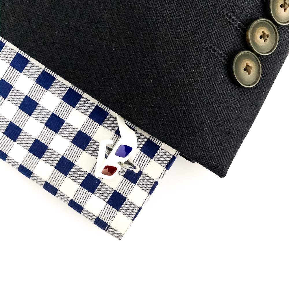 Manžetové knoflíčky Filmové 3D brýle