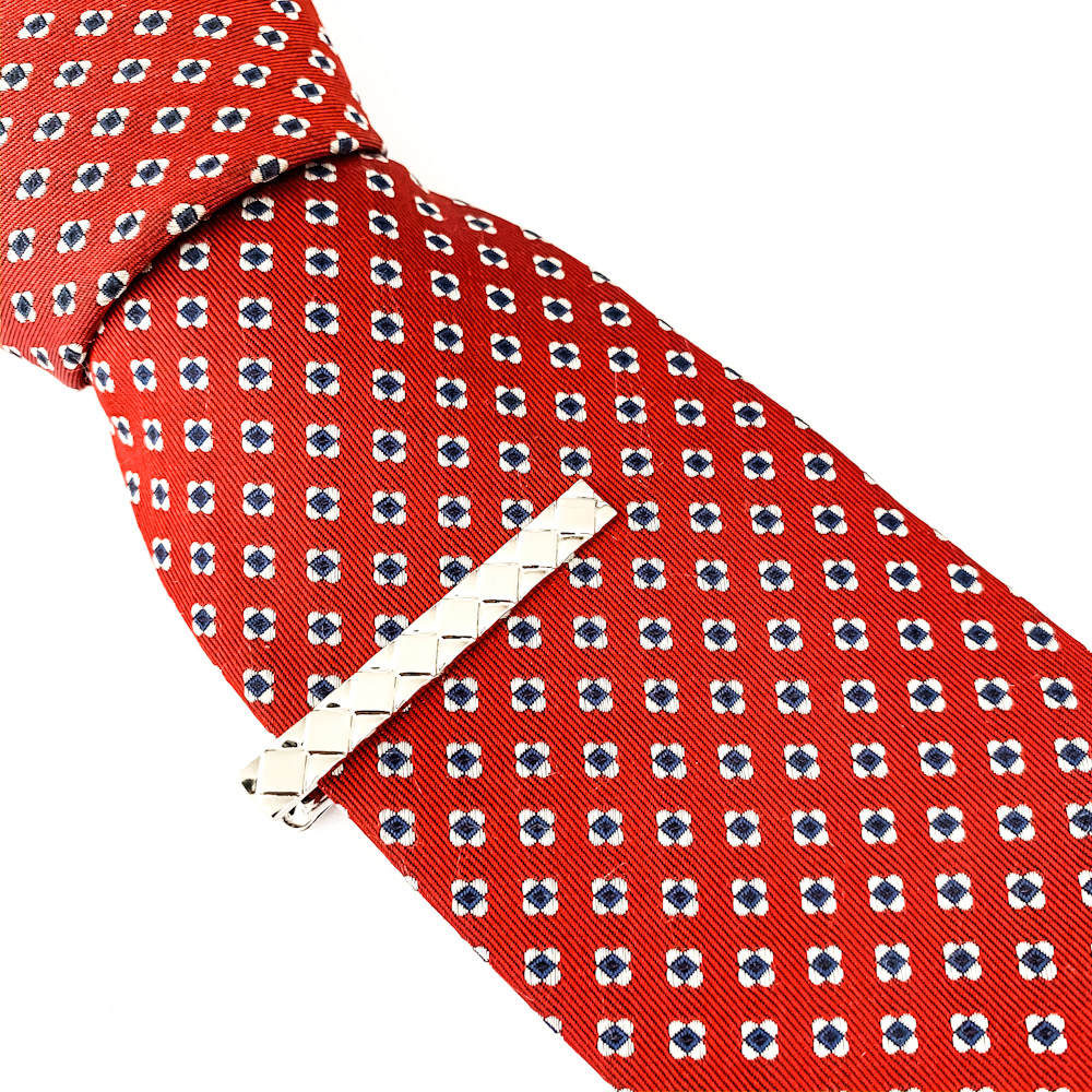 Spona na kravatu Cube pattern 