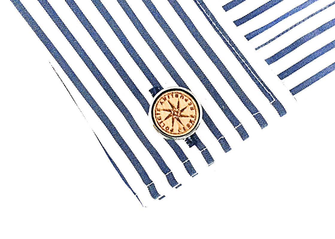 Dřevěné manžetové knoflíčky Policie - II. jakost 