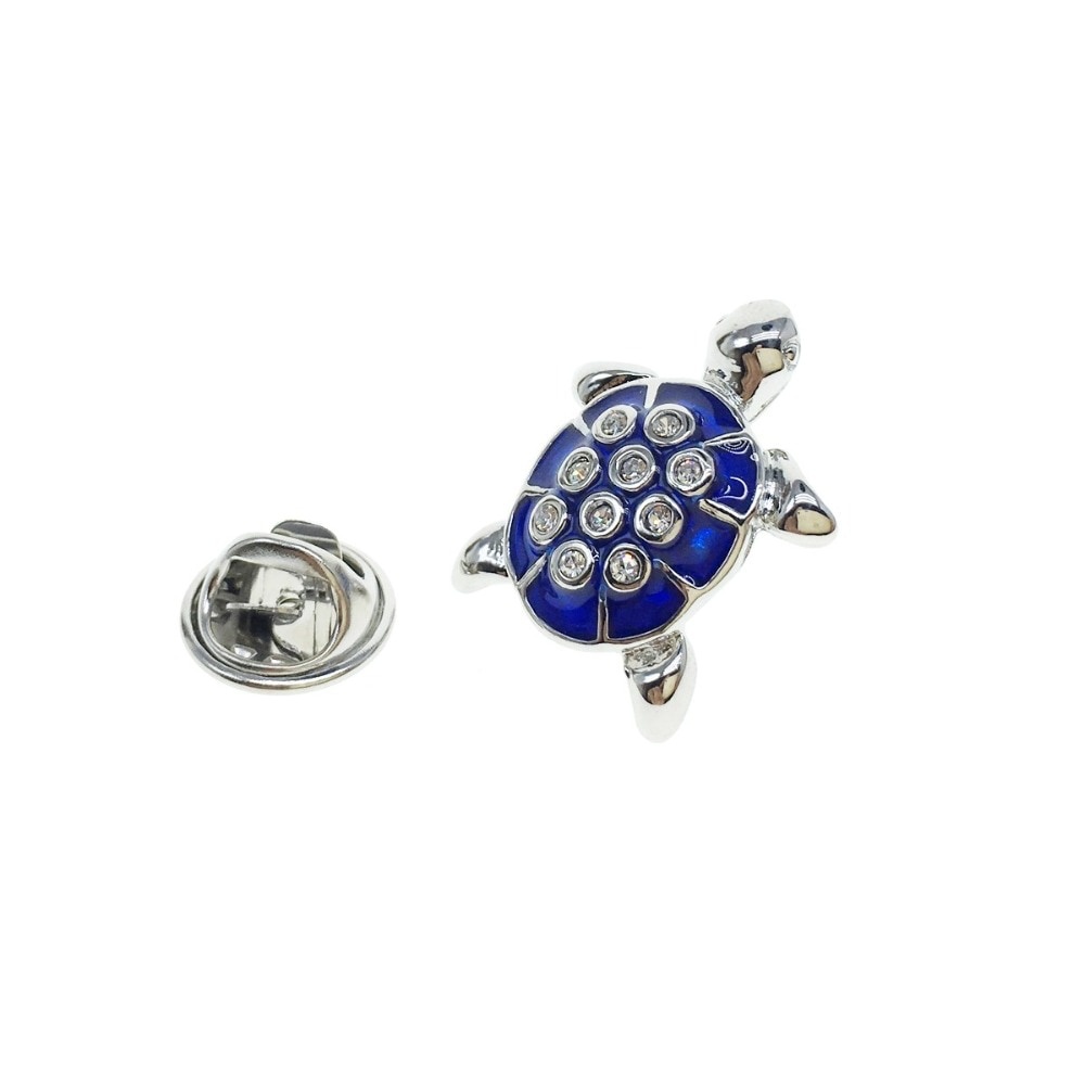 Brož Želva s krystaly 