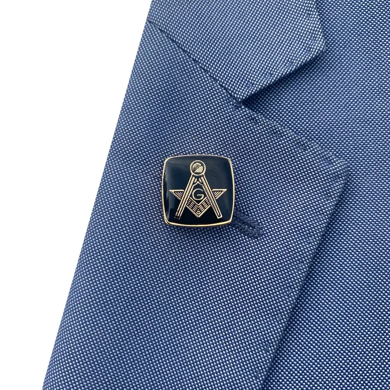 Brož Znak Svobodní zednáři zlatý 