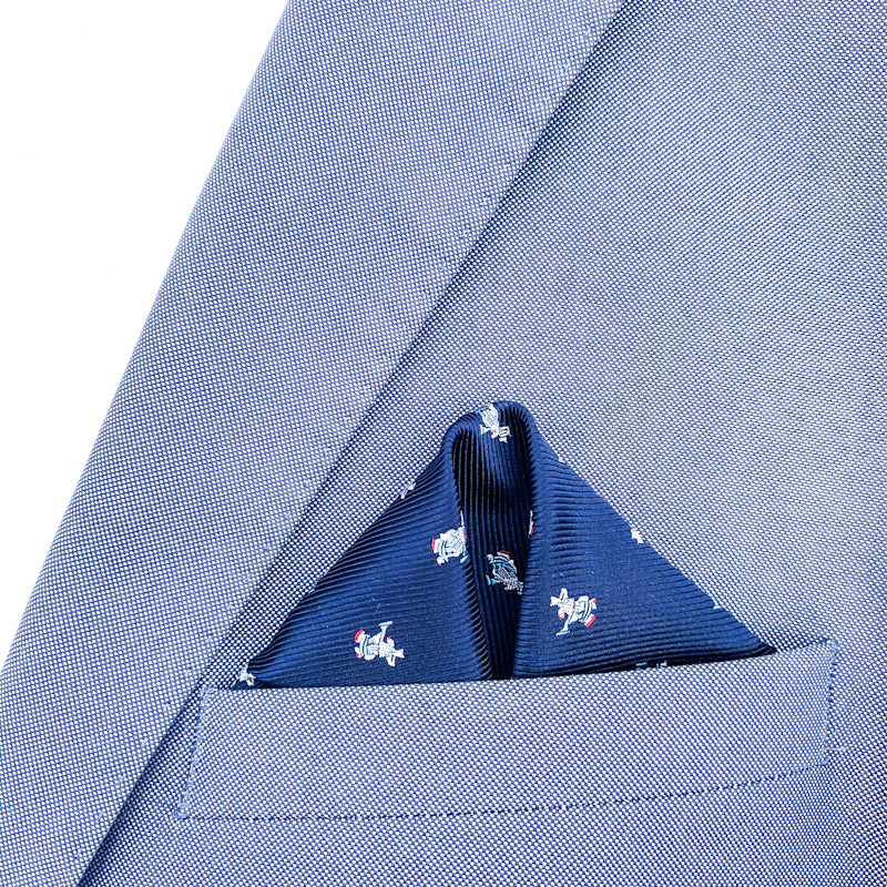 Modrý kapesník do saka Zajíc 