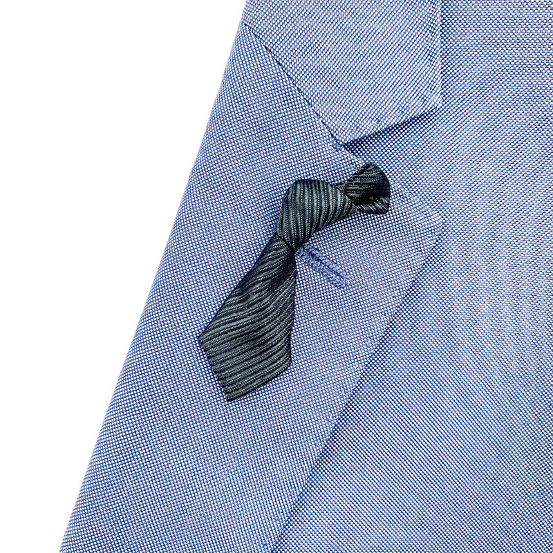 Černo - zelená brož Kravata stripe 